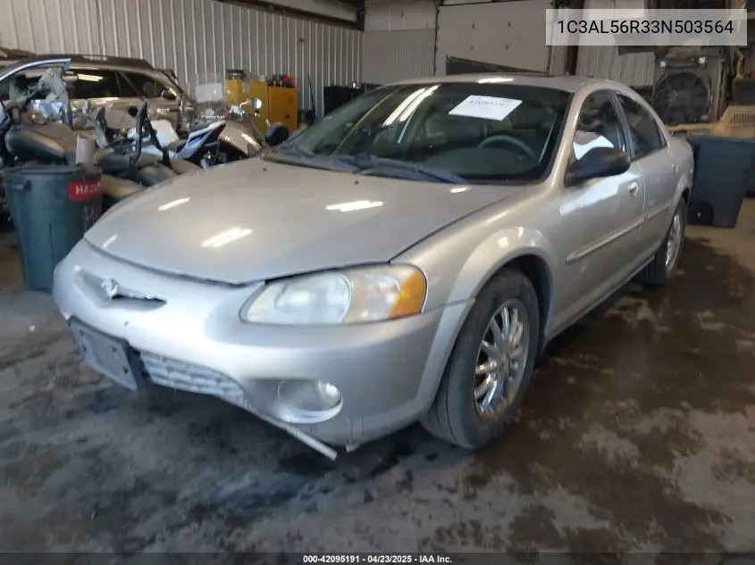 2003 Chrysler Sebring Lxi VIN: 1C3AL56R33N503564 Lot: 42095191