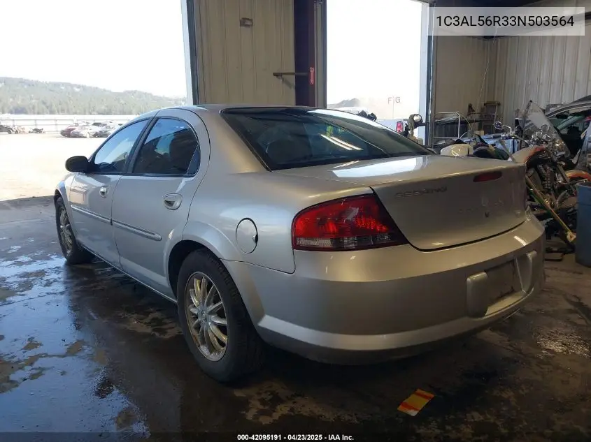 2003 Chrysler Sebring Lxi VIN: 1C3AL56R33N503564 Lot: 42095191