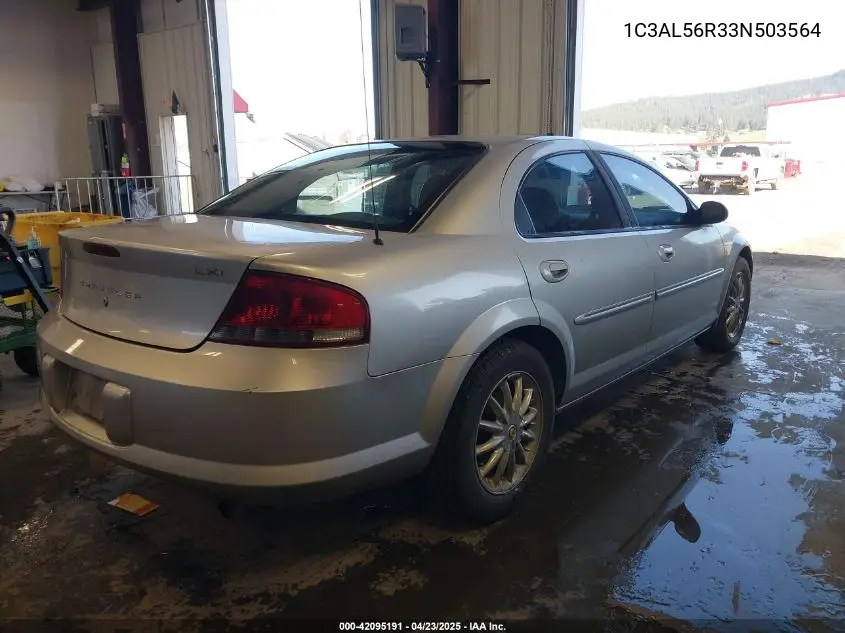 2003 Chrysler Sebring Lxi VIN: 1C3AL56R33N503564 Lot: 42095191