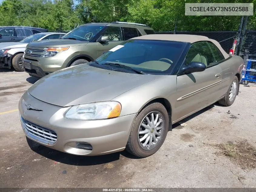 2003 Chrysler Sebring Lx VIN: 1C3EL45X73N502588 Lot: 42213732