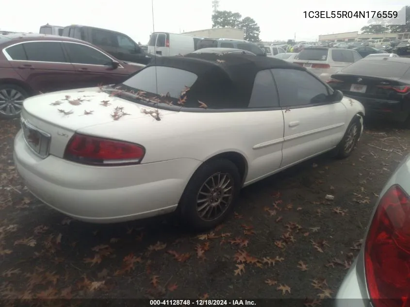 2004 Chrysler Sebring Lxi VIN: 1C3EL55R04N176559 Lot: 41128748