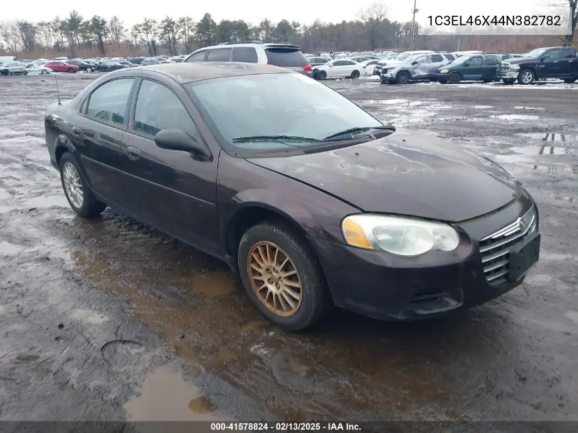 2004 Chrysler Sebring VIN: 1C3EL46X44N382782 Lot: 41578824