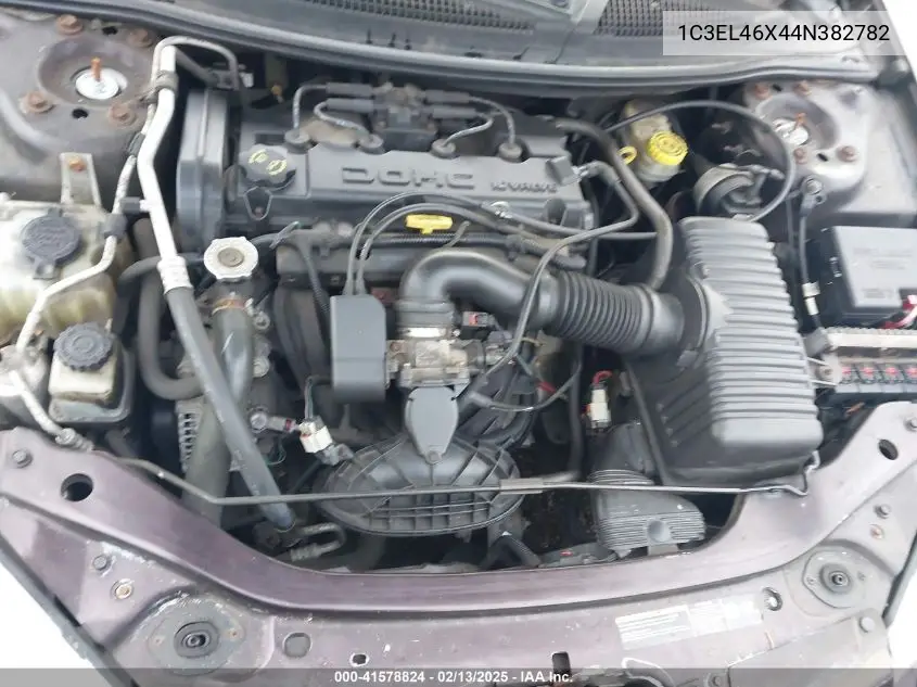 2004 Chrysler Sebring VIN: 1C3EL46X44N382782 Lot: 41578824