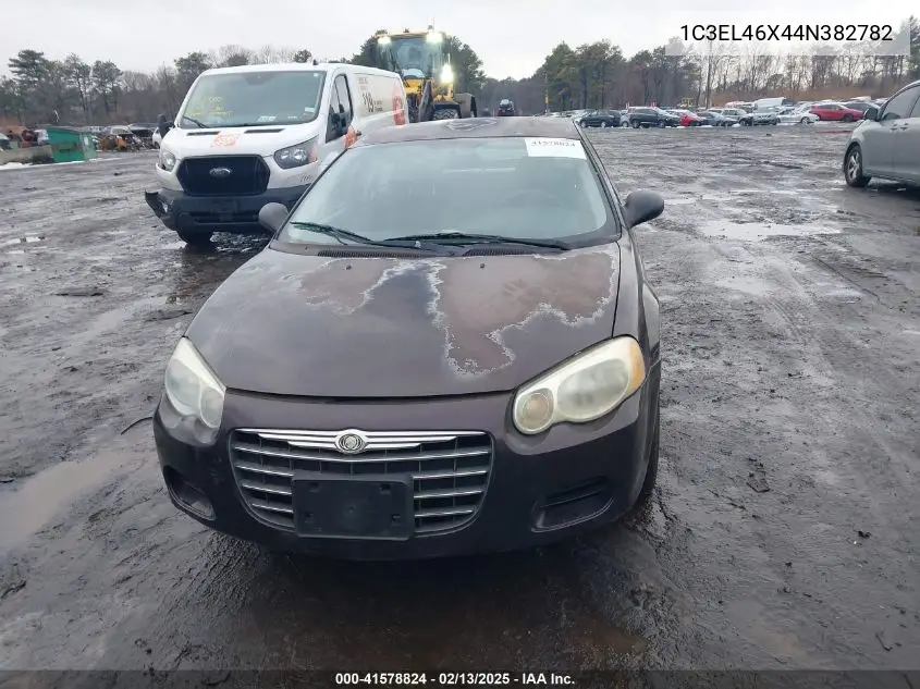 2004 Chrysler Sebring VIN: 1C3EL46X44N382782 Lot: 41578824