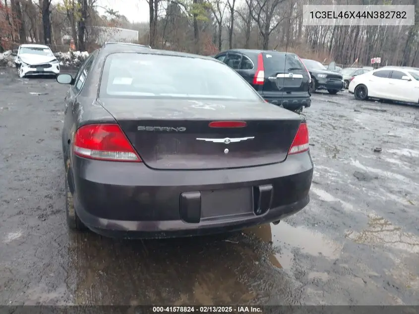 2004 Chrysler Sebring VIN: 1C3EL46X44N382782 Lot: 41578824