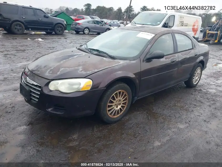 2004 Chrysler Sebring VIN: 1C3EL46X44N382782 Lot: 41578824