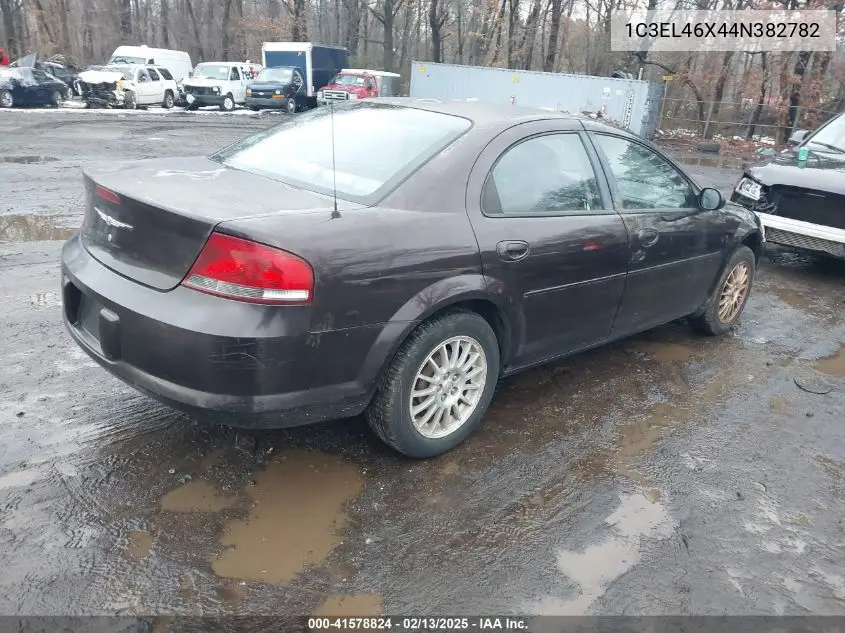 2004 Chrysler Sebring VIN: 1C3EL46X44N382782 Lot: 41578824