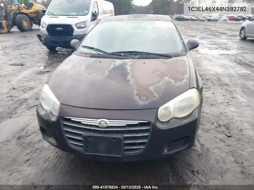 2004 Chrysler Sebring VIN: 1C3EL46X44N382782 Lot: 41578824