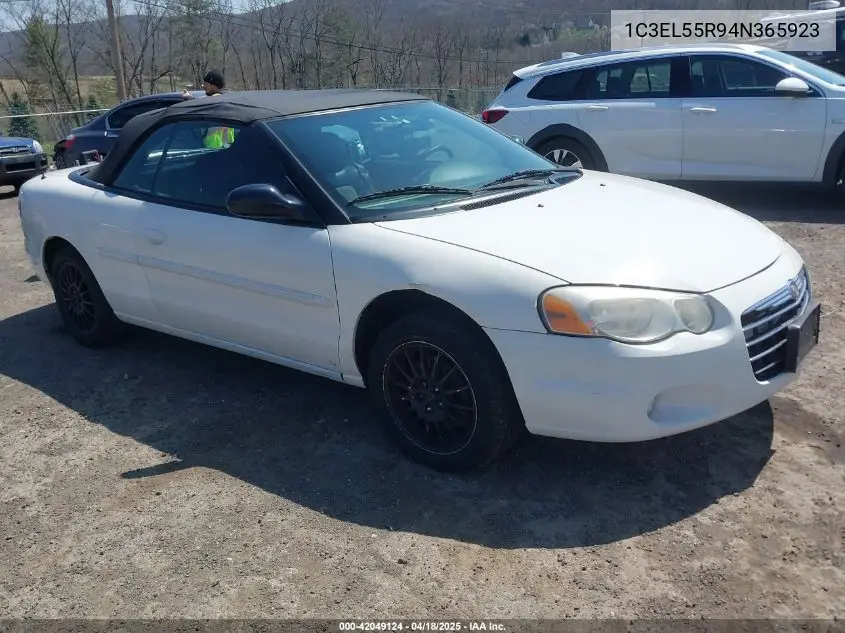 2004 Chrysler Sebring Lxi VIN: 1C3EL55R94N365923 Lot: 42049124