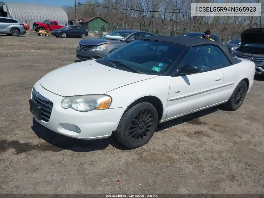 2004 Chrysler Sebring Lxi VIN: 1C3EL55R94N365923 Lot: 42049124