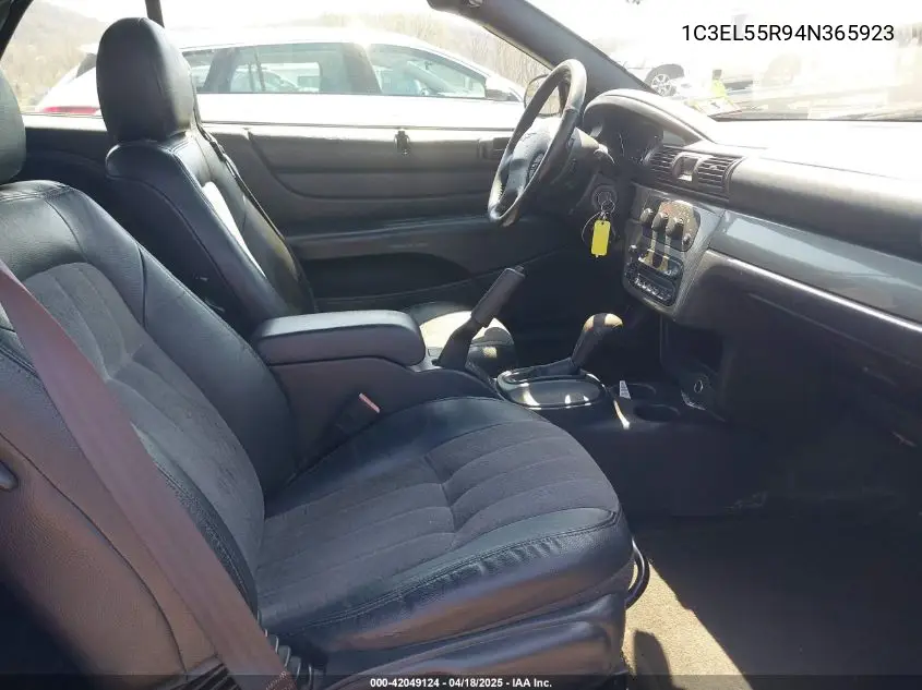 2004 Chrysler Sebring Lxi VIN: 1C3EL55R94N365923 Lot: 42049124