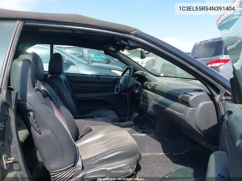 2004 Chrysler Sebring Lxi VIN: 1C3EL55R54N391404 Lot: 42051873