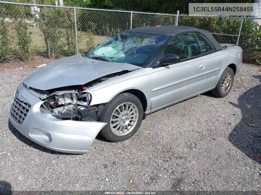 2004 Chrysler Sebring Lxi VIN: 1C3EL55R44N258455 Lot: 42108552
