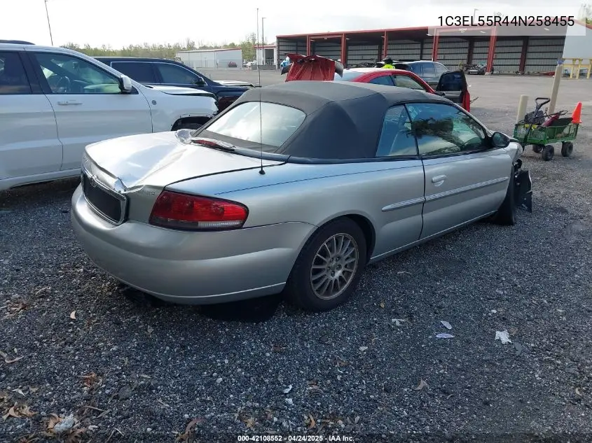 2004 Chrysler Sebring Lxi VIN: 1C3EL55R44N258455 Lot: 42108552