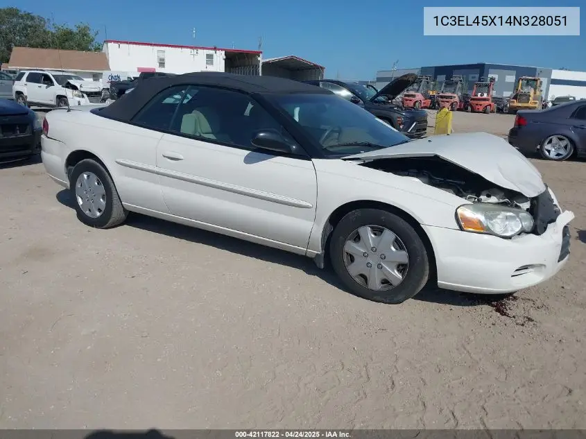 2004 Chrysler Sebring VIN: 1C3EL45X14N328051 Lot: 42117822