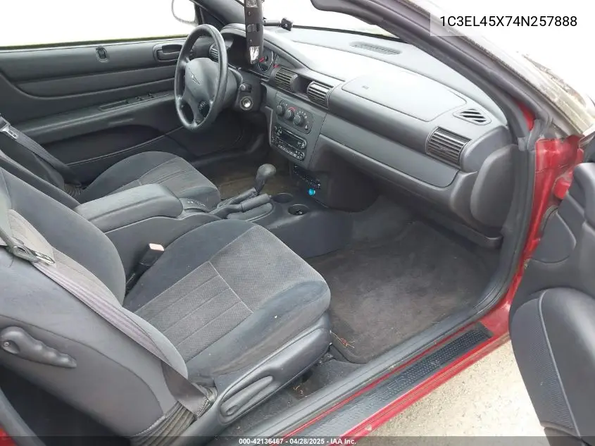 2004 Chrysler Sebring VIN: 1C3EL45X74N257888 Lot: 42136467