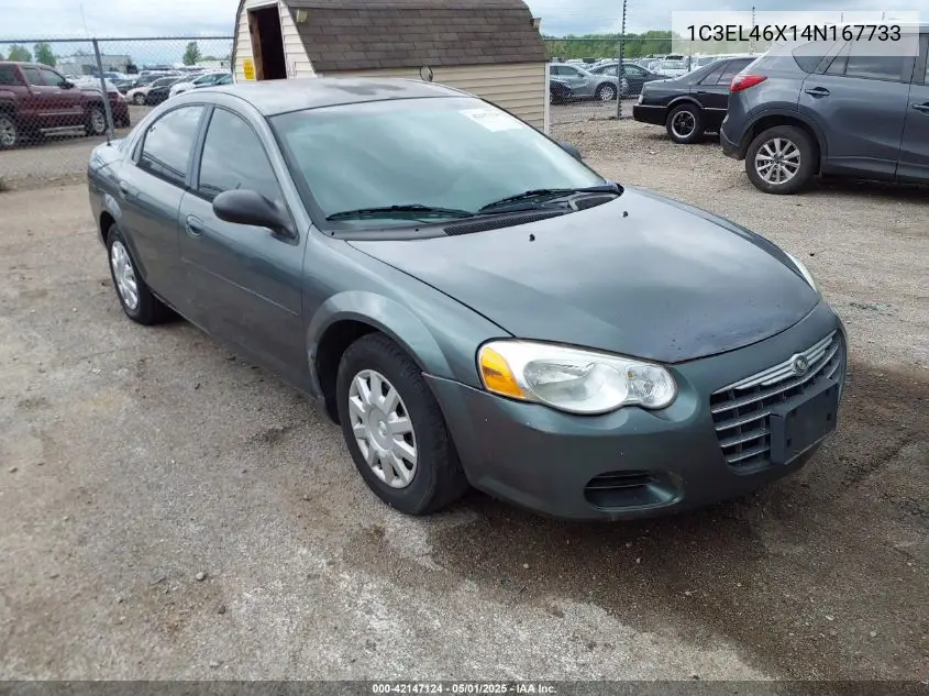 2004 Chrysler Sebring Lx VIN: 1C3EL46X14N167733 Lot: 42147124