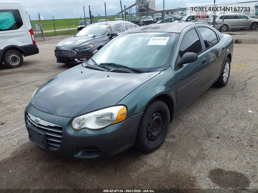 2004 Chrysler Sebring Lx VIN: 1C3EL46X14N167733 Lot: 42147124