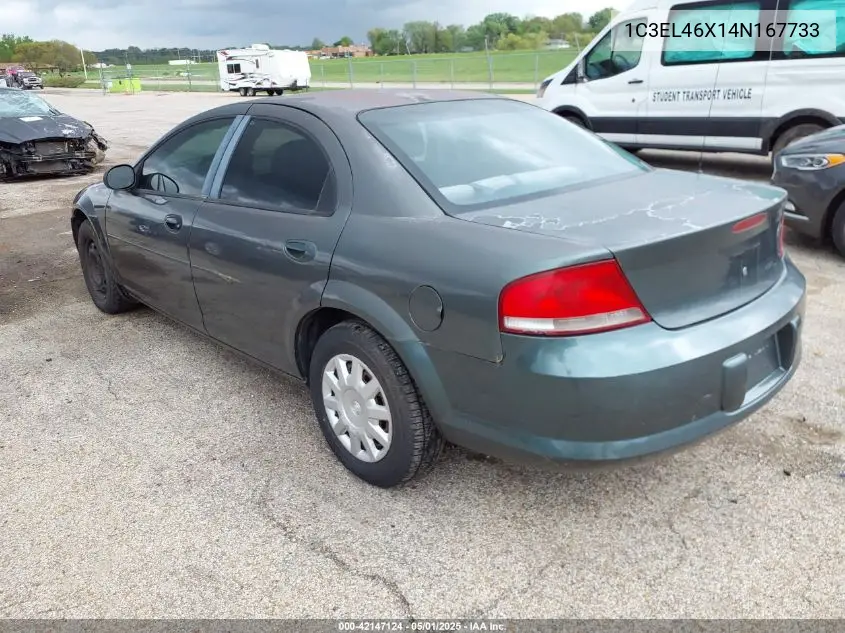 2004 Chrysler Sebring Lx VIN: 1C3EL46X14N167733 Lot: 42147124