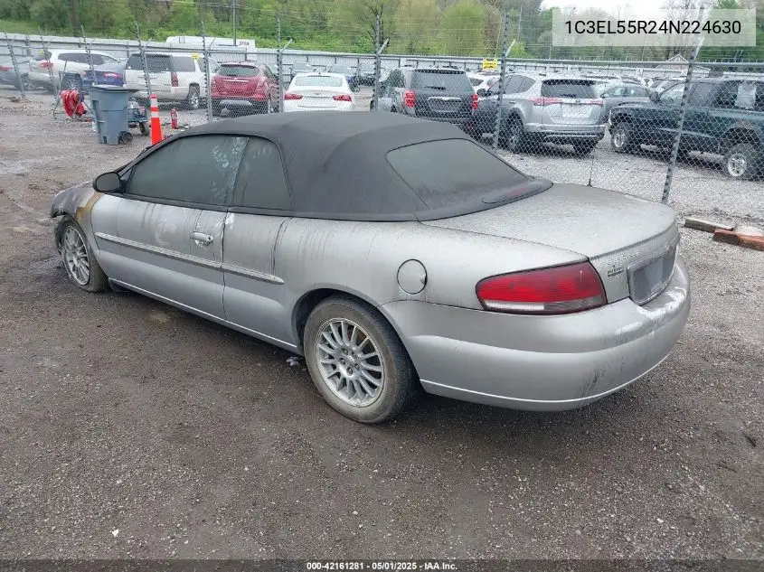 2004 Chrysler Sebring Lxi VIN: 1C3EL55R24N224630 Lot: 42161281