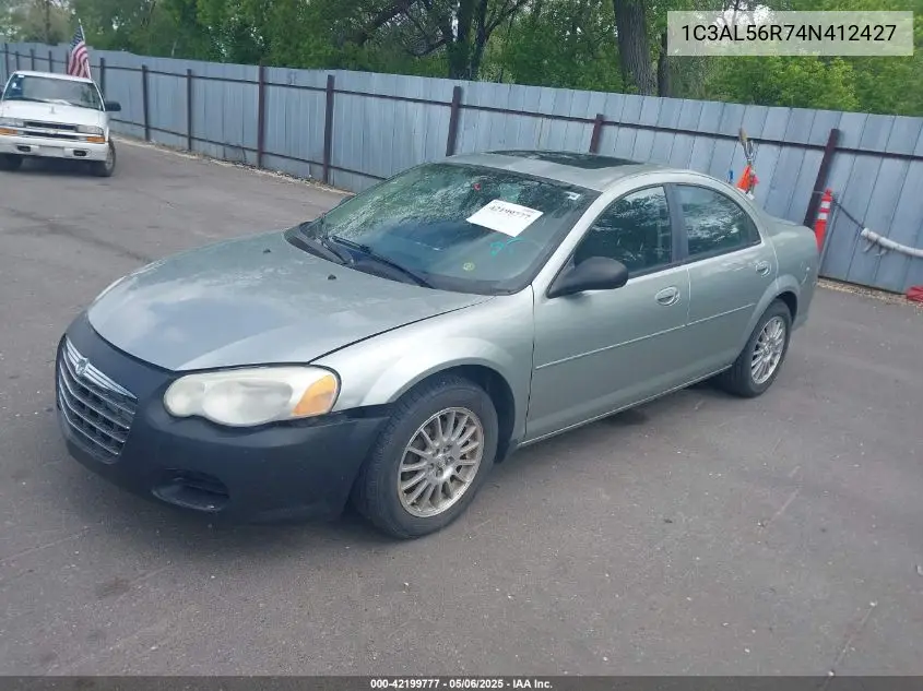 2004 Chrysler Sebring Touring VIN: 1C3AL56R74N412427 Lot: 42199777