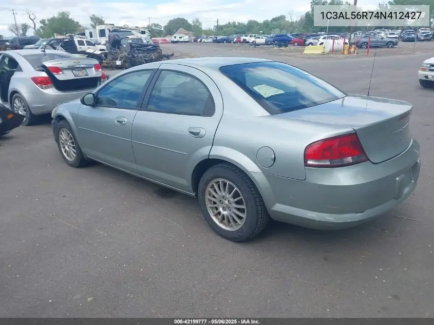 2004 Chrysler Sebring Touring VIN: 1C3AL56R74N412427 Lot: 42199777