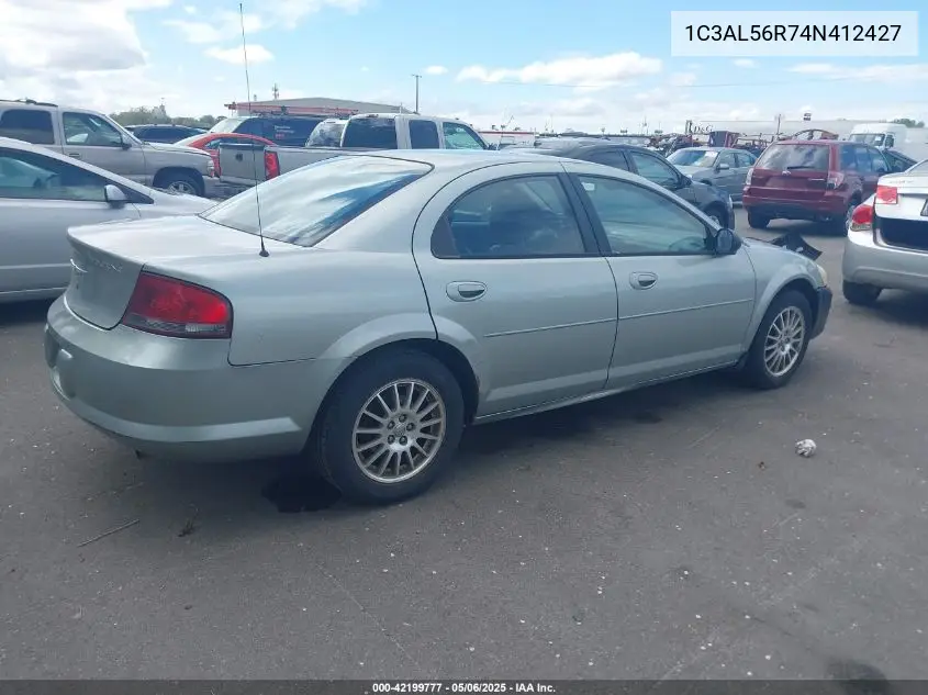 2004 Chrysler Sebring Touring VIN: 1C3AL56R74N412427 Lot: 42199777