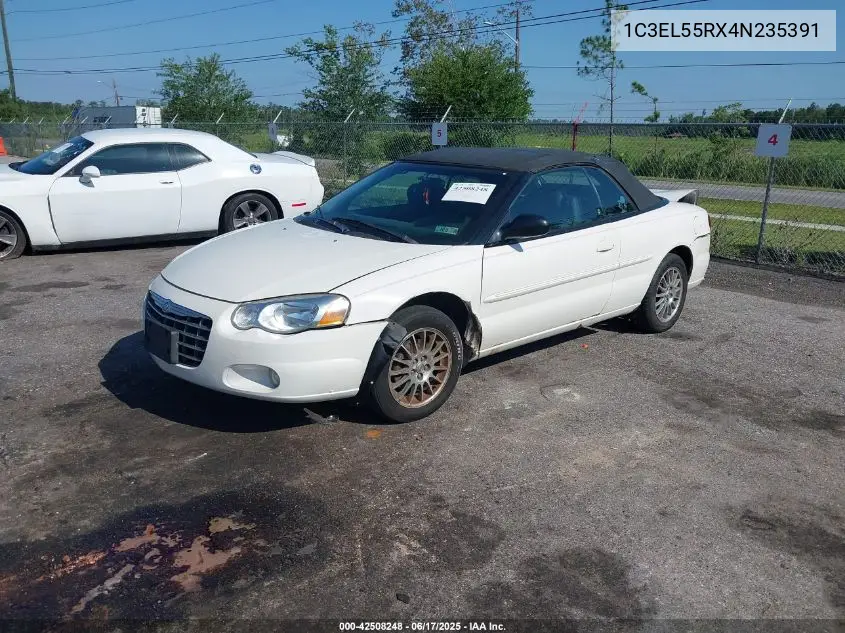 2004 Chrysler Sebring Lxi VIN: 1C3EL55RX4N235391 Lot: 42508248