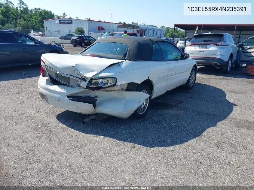 2004 Chrysler Sebring Lxi VIN: 1C3EL55RX4N235391 Lot: 42508248