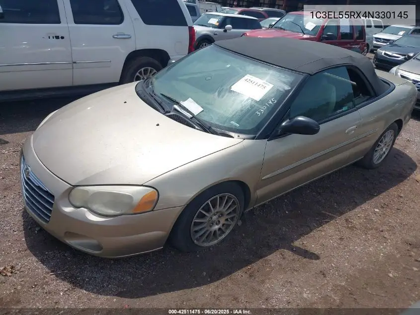 2004 Chrysler Sebring Lxi VIN: 1C3EL55RX4N330145 Lot: 42511475