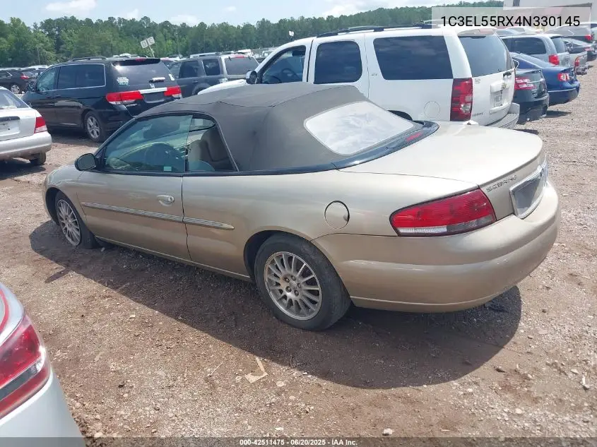 2004 Chrysler Sebring Lxi VIN: 1C3EL55RX4N330145 Lot: 42511475
