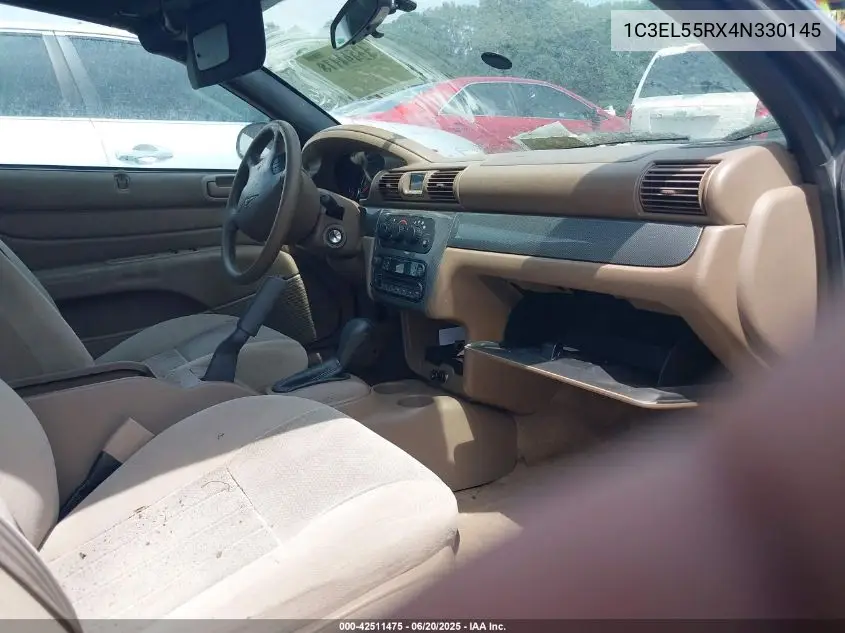 2004 Chrysler Sebring Lxi VIN: 1C3EL55RX4N330145 Lot: 42511475