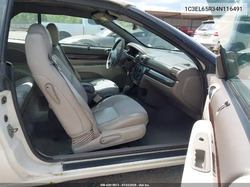2004 Chrysler Sebring Limited VIN: 1C3EL65R34N116491 Lot: 42815573