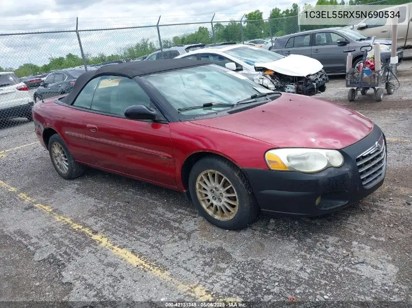 2005 Chrysler Sebring Touring VIN: 1C3EL55RX5N690534 Lot: 42131349