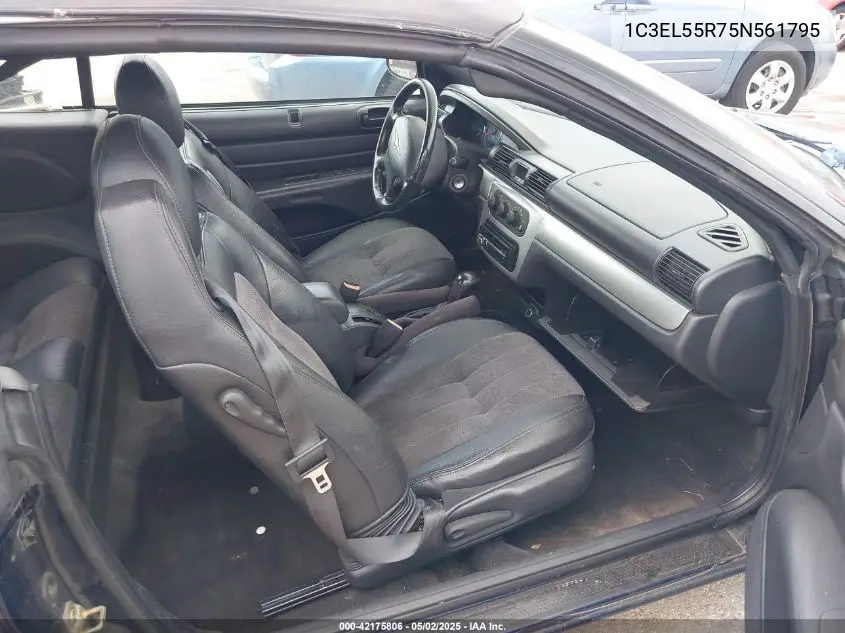 2005 Chrysler Sebring Touring VIN: 1C3EL55R75N561795 Lot: 42175806