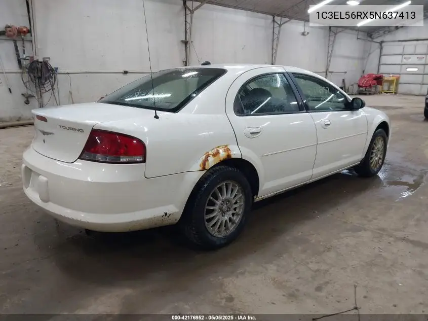 2005 Chrysler Sebring Touring VIN: 1C3EL56RX5N637413 Lot: 42176952