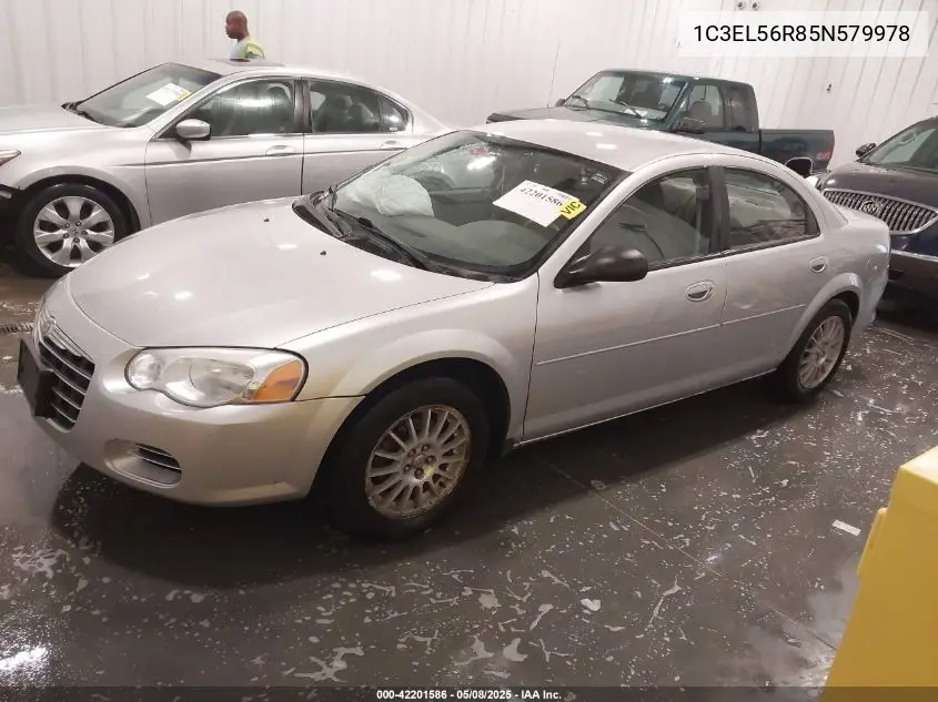 2005 Chrysler Sebring Touring VIN: 1C3EL56R85N579978 Lot: 42201586