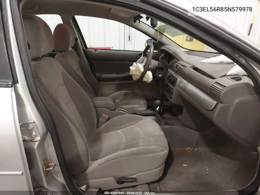 2005 Chrysler Sebring Touring VIN: 1C3EL56R85N579978 Lot: 42201586