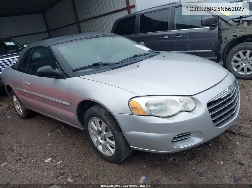 2005 Chrysler Sebring Gtc VIN: 1C3EL75R25N662027 Lot: 42348219
