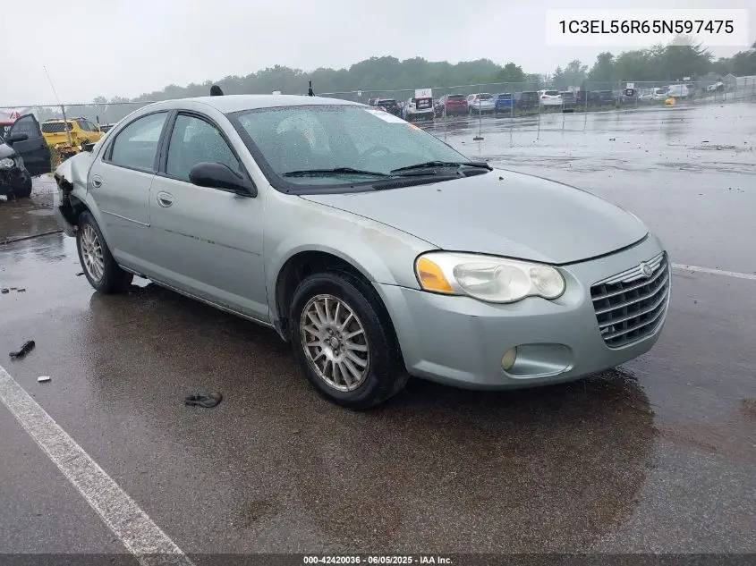 2005 Chrysler Sebring Touring VIN: 1C3EL56R65N597475 Lot: 42420036