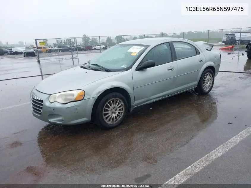 2005 Chrysler Sebring Touring VIN: 1C3EL56R65N597475 Lot: 42420036