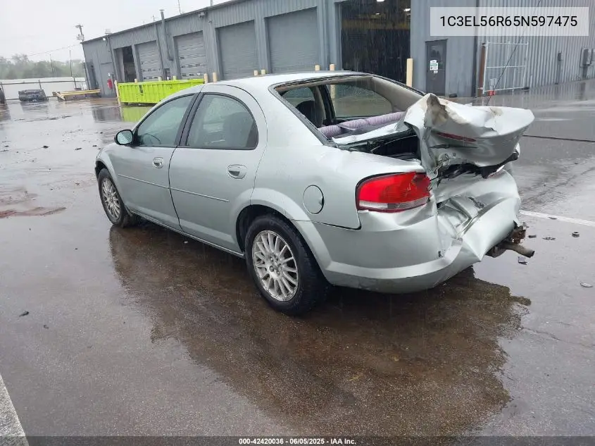 2005 Chrysler Sebring Touring VIN: 1C3EL56R65N597475 Lot: 42420036