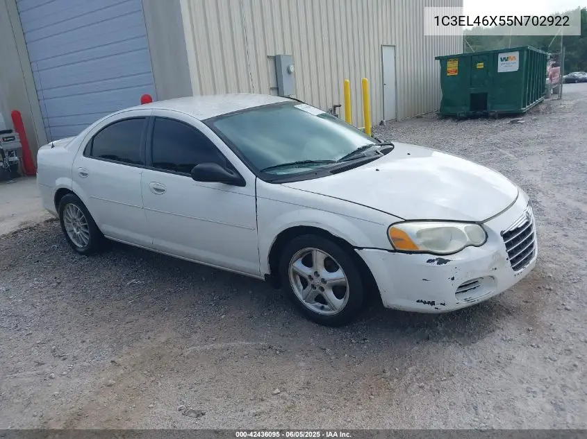 2005 Chrysler Sebring VIN: 1C3EL46X55N702922 Lot: 42436095