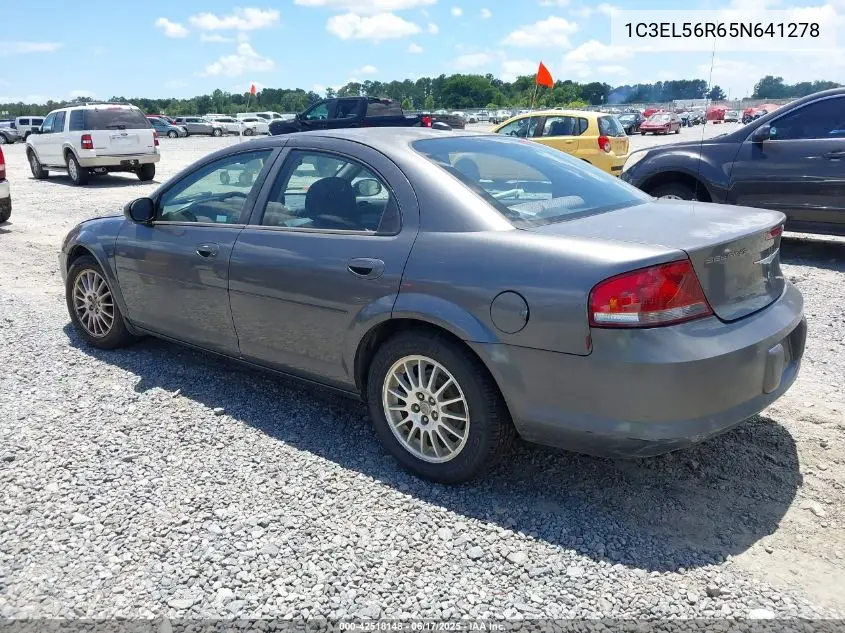 2005 Chrysler Sebring Touring VIN: 1C3EL56R65N641278 Lot: 42518148
