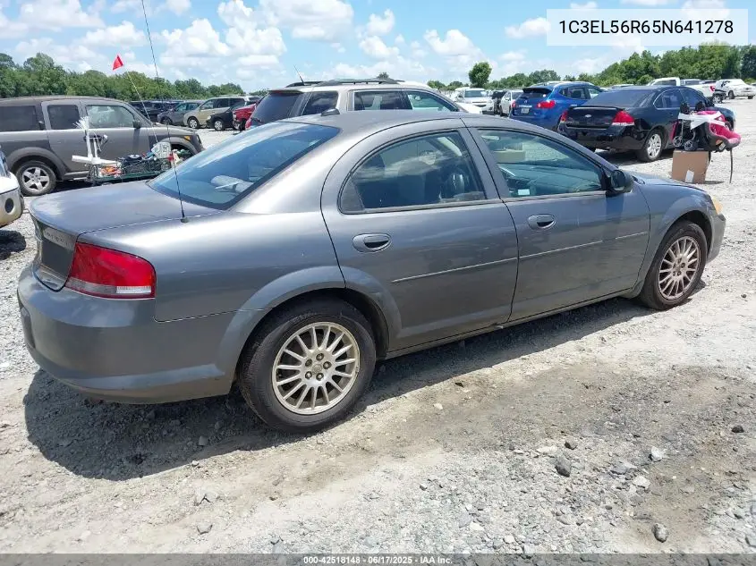 2005 Chrysler Sebring Touring VIN: 1C3EL56R65N641278 Lot: 42518148