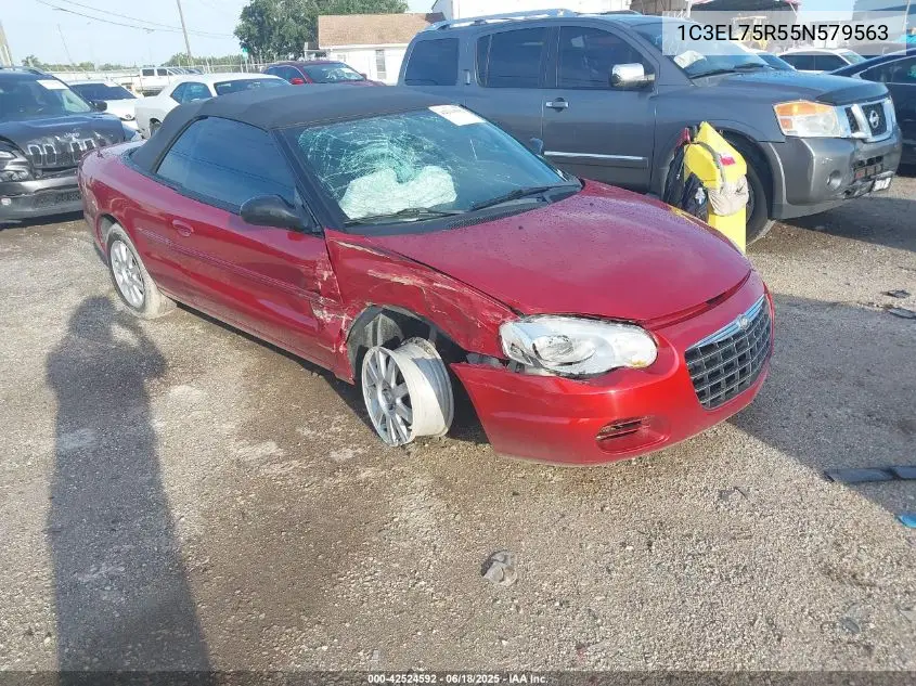 2005 Chrysler Sebring Gtc VIN: 1C3EL75R55N579563 Lot: 42524592