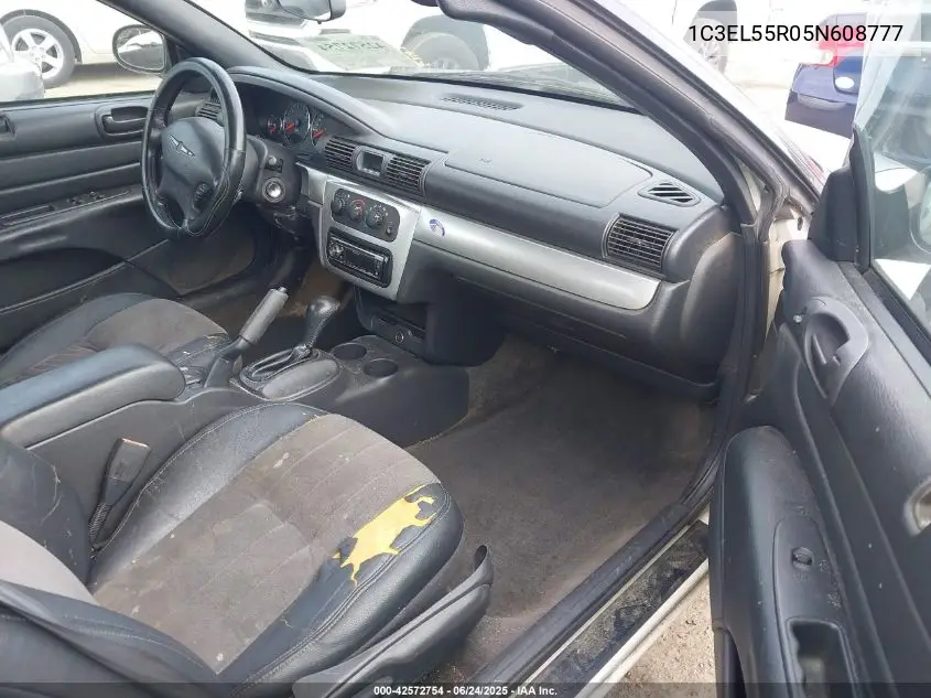 2005 Chrysler Sebring Touring VIN: 1C3EL55R05N608777 Lot: 42572754