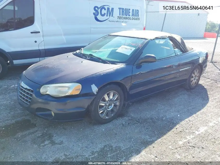 2005 Chrysler Sebring Limited VIN: 1C3EL65R65N640641 Lot: 42786278
