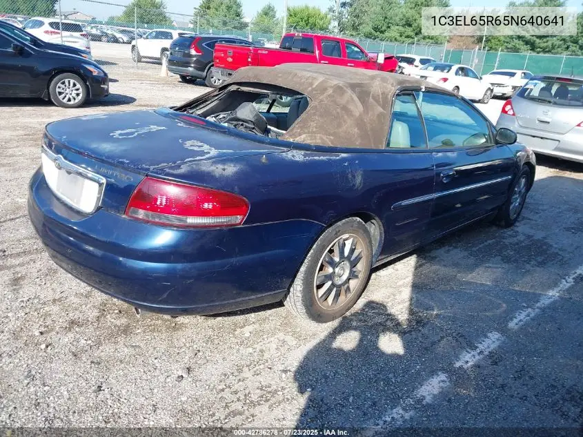 2005 Chrysler Sebring Limited VIN: 1C3EL65R65N640641 Lot: 42786278