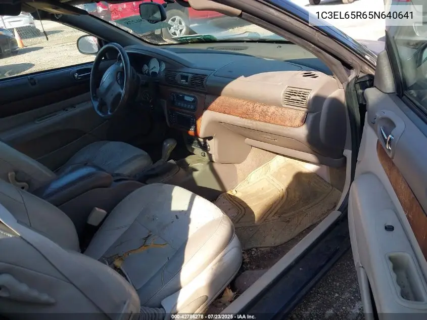 2005 Chrysler Sebring Limited VIN: 1C3EL65R65N640641 Lot: 42786278